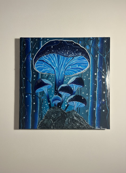 Blue Mushrooms